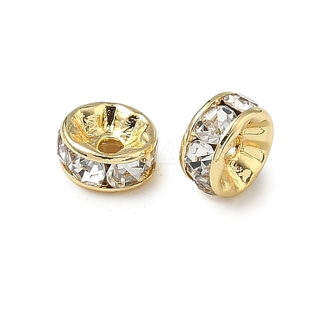 316 Surgical Stainless Steel Rhinestone Spacer Beads STAS-L285-001G-04-1