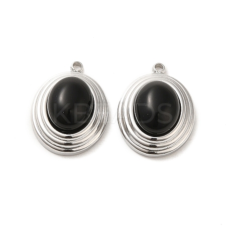Natural Black Onyx(Dyed & Heated) Pendants STAS-L025-006P-03-1