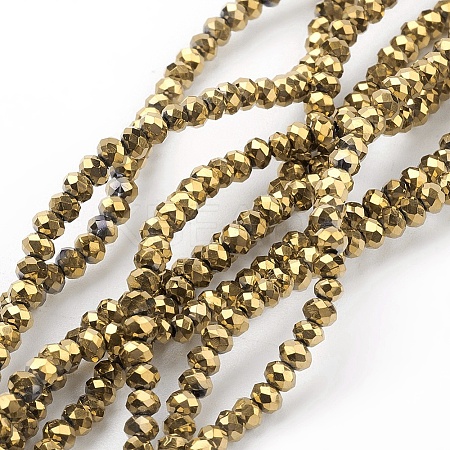 Electroplate Glass Beads Strands LS-EGLA-J025-F05-1