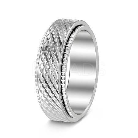304 Stainless Steel Rotatable Finger Rings WG64A7A-02-1