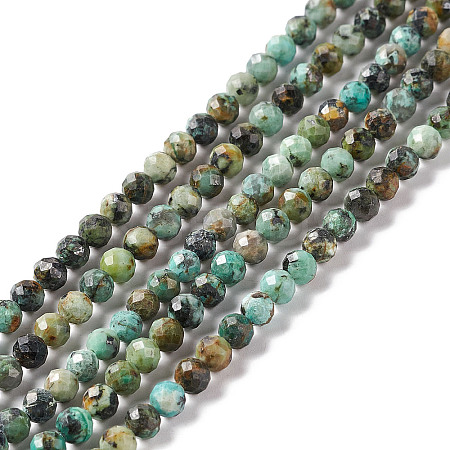 Natural African Turquoise(Jasper) Beads Strands X-G-F717-01-1
