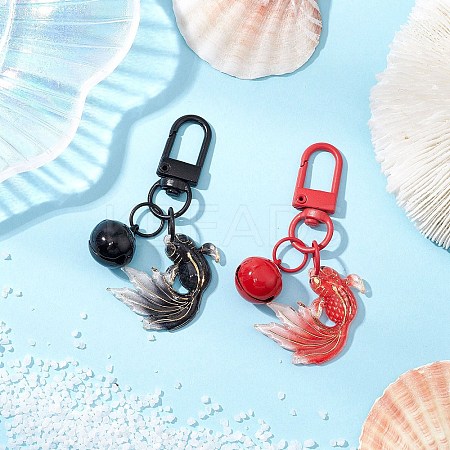 Acrylic Goldfish Pendant Decorations HJEW-JM03001-1
