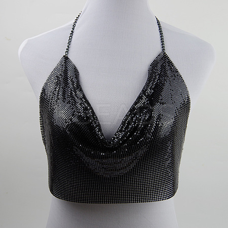 Alloy Aluminum Vest Sequin Halterneck Tops FS-WG449EE-04-1