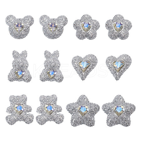 30Pcs 6 Styles Resin Cabochons FIND-CA0011-45-1