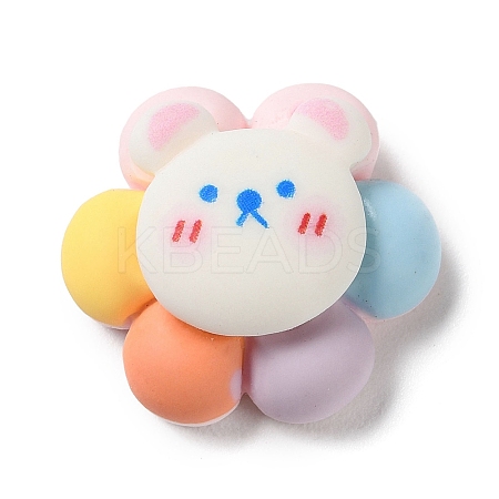 Opaque Resin Cabochons LS-RESI-G079-01B-1