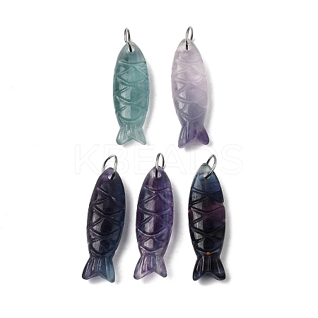 Natural Quartz Crystal Carved Pendants G-G314-01P-10-1
