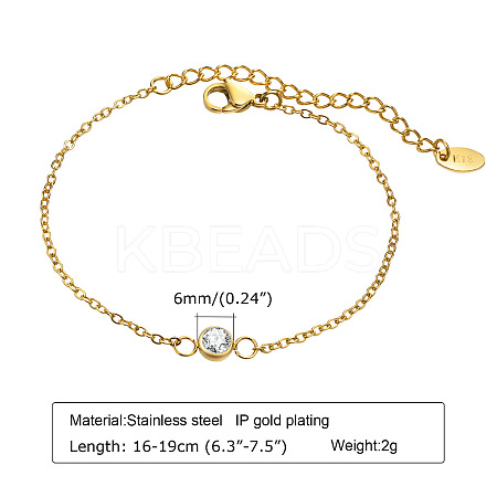 304 Stainless Steel Link Bracelets FS-WGD0AED-02-1