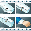 3 Pairs 3 Colors 201 Stainless Steel Cufflinks for Men STAS-UN0051-90-5