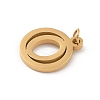 304 Stainless Steel Charms
with Jump Ring STAS-R001-02G-O-2