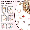 300Pcs Alloy Enamel Pendants ENAM-SP0001-07-2