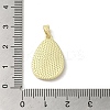 Brass Pave Shell Pendants KK-I708-08A-G-3