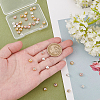 40Pcs 4 Colors Rack Plating Brass Beads KK-CA0003-29-3