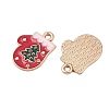 Christmas Alloy Enamel Pendants FIND-I067-02KCG-08-2