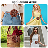 PU Leather Flower Knot Tie Waist Belts AJEW-GF0014-11A-5