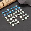 2 Sets 2 Styles Golden Plated Alloy Enamel Charms ENAM-YW0001-28C-6