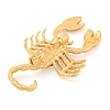 Golden Zinc Alloy with Rhinestone Brooches LS-JEWB-B018-03G-08-2