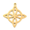 304 Stainless Steel Pendants STAS-P330-03G-1