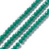 Faceted(32 Facets) Glass Beads Strands EGLA-J042-36B-11-1