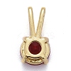 Brass Micro Pave Cubic Zirconia Pendants KK-P192-04-G02-2