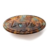 Oval with Word Love Resin Alligator Hair Clips PHAR-D015-01G-1