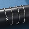 Non-Tarnish 304 Stainless Steel Rolo Chain Necklaces LS-NJEW-L047-02B-P-4