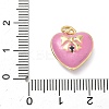Brass Micro Pave Cubic Zirconia Charms KK-C156-20G-03-3