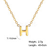 201 Stainless Steel Initial Pendant Necklaces FS-WG78A3B-08-1