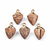 Natural Picture Jasper Pendants G-N326-134-07-2