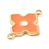 304 Stainless Steel Enamel Connector Charms STAS-L283-35G-3