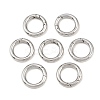 Tarnish Resistant Ring 304 Stainless Steel Spring Gate Rings LS-STAS-E073-06-1