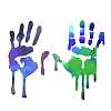 Car Decals- 1 Pcs Hand Car Hood Sticker ST-F711-1-19