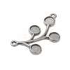 Non-Tarnish 304 Stainless Steel Pendant Cabochon Settings STAS-N103-72P-2