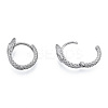 Tarnish Resistant 304 Stainless Steel Hoop Earrings Findings STAS-N092-191-3