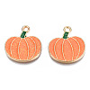 Autumn Theme Rack Plating Alloy Enamel Pendants PALLOY-N164-007-2