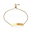 304 Stainless Steel Box Chain Slider Bracelets BJEW-M233-02G-1
