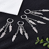 4Pcs Stainless Steel Hoop Earrings for Women EJEW-LP0001-56-1
