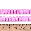 Anti-Tarnish Electroplate Glass Beads Strands LS-GLAA-T025-8mm-11G-4