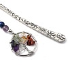 Tibetan Style Carved Alloy Bookmark AJEW-JK00161-3