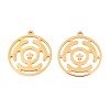 304 Stainless Steel Pendants STAS-N108-40G-1