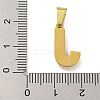 Ion Plating(IP) 304 Stainless Steel Pendants STAS-U024-01J-3