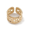 Ion Plating(IP) 304 Stainless Steel Cuff Rings RJEW-G285-38G-2