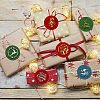 CRASPIRE Christmas Theme 6Pcs  Brass Wax Seal Stamp Head AJEW-CP0001-87B-5