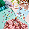 20Pcs 10 Styles Fruit Handmade Polymer Clay Pendant Stitch Markers HJEW-NB00048-5