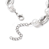 Ocean Series Alloy Conch Link Bracelets BJEW-JB11840-04-4