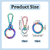 10Pcs Alloy Swivel Clasps DIY-PH0031-48-2