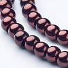 Glass Pearl Beads Strands HY-4D-B40-2