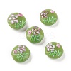 Handmade Bumpy Lampwork Beads Strands LAMP-K027-06I-1