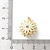 Brass Micro Pave Clear Cubic Zirconia Pendants LS-ZIRC-D276-01G-C-3