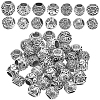 42Pcs 7 Styles Alloy European Beads MPDL-SP0001-01-1