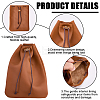 Cowhide Coin Wallets AJEW-WH20002-33B-02-6